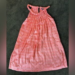 Pink Geometric Kids Casual Dress